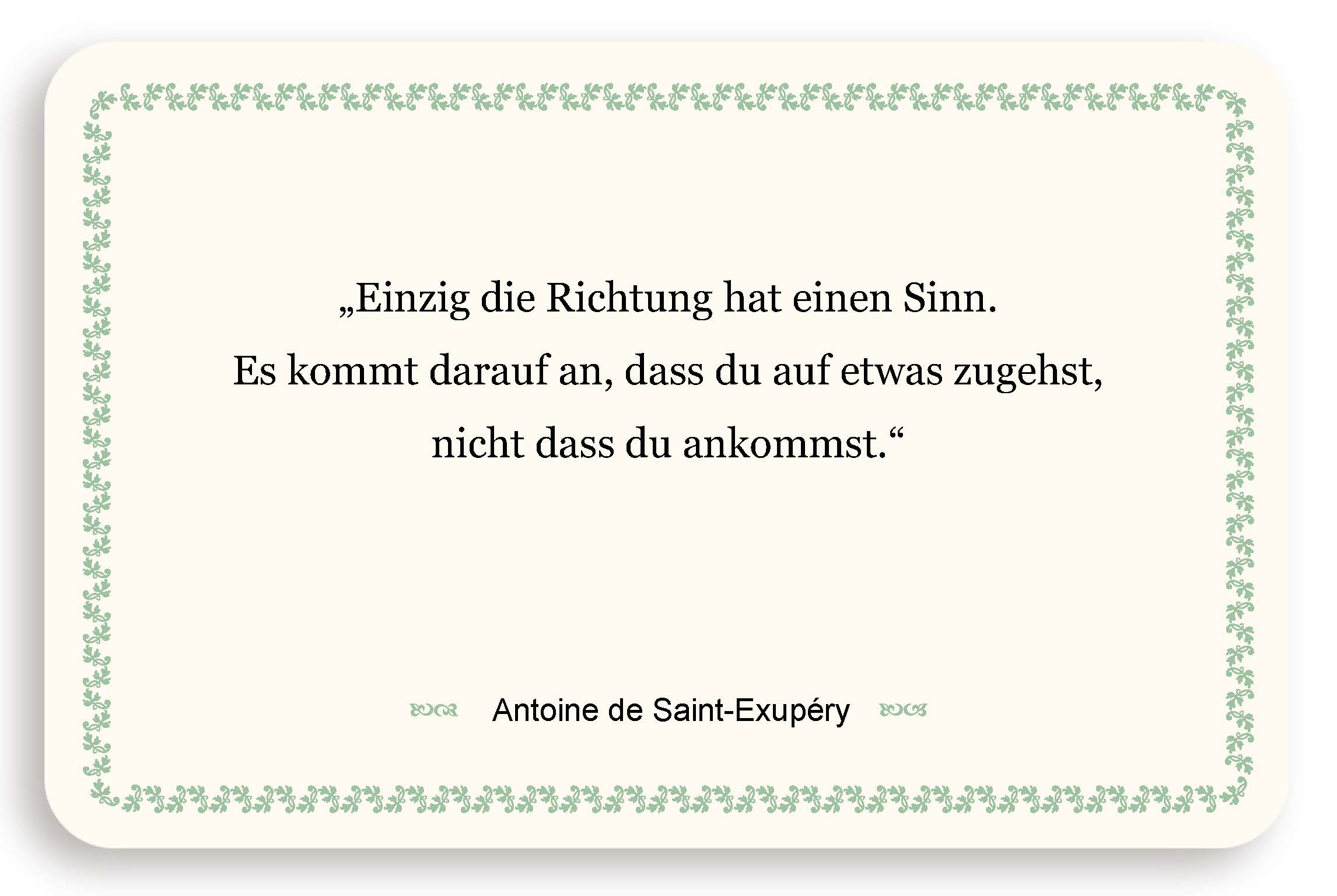 Zitatkarte - Der Weg